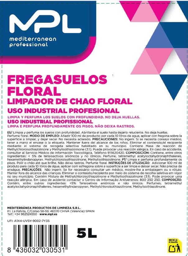 FREGASUELOS FLORAL 5L - 2