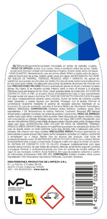 LIMPIADOR DE JUNTAS 1L - 2