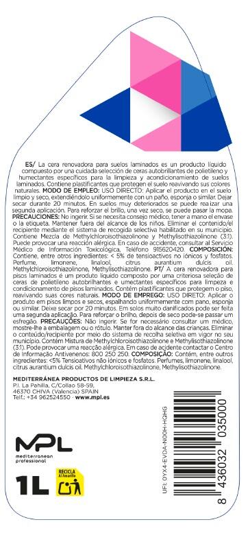 CERA PARA SUELO  LAMINADO 1L - 2