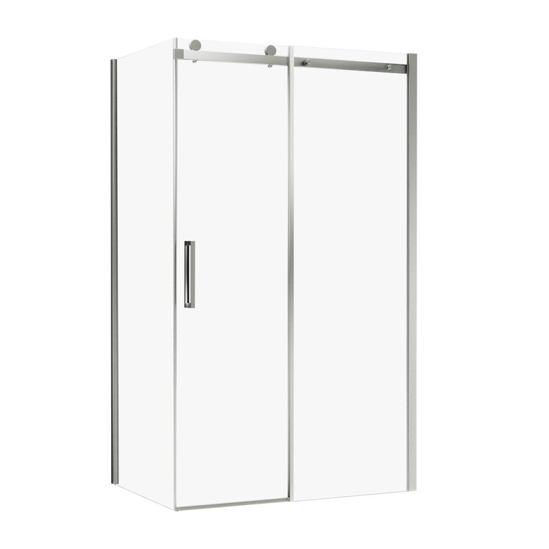 Kabina prysznicowa prostokątna 140x80x200 cm Laurena profile chromowane WELLNEO