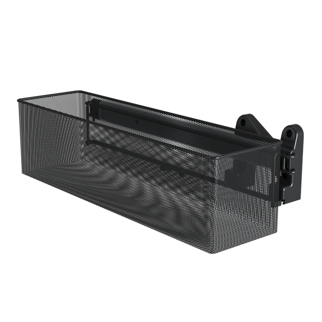 Panier coulissant latéral SPACEO Evo'M Mesh noir H.15 x l.20.4 x P.48 cm