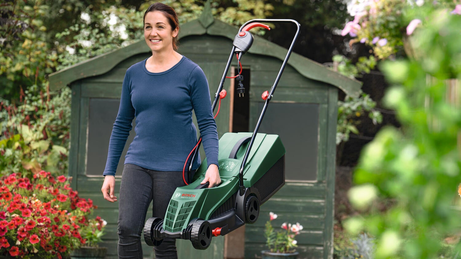 Tondeuse électrique BOSCH EasyRotak 32-205, 1200 W 230 V, l.32 cm - 5