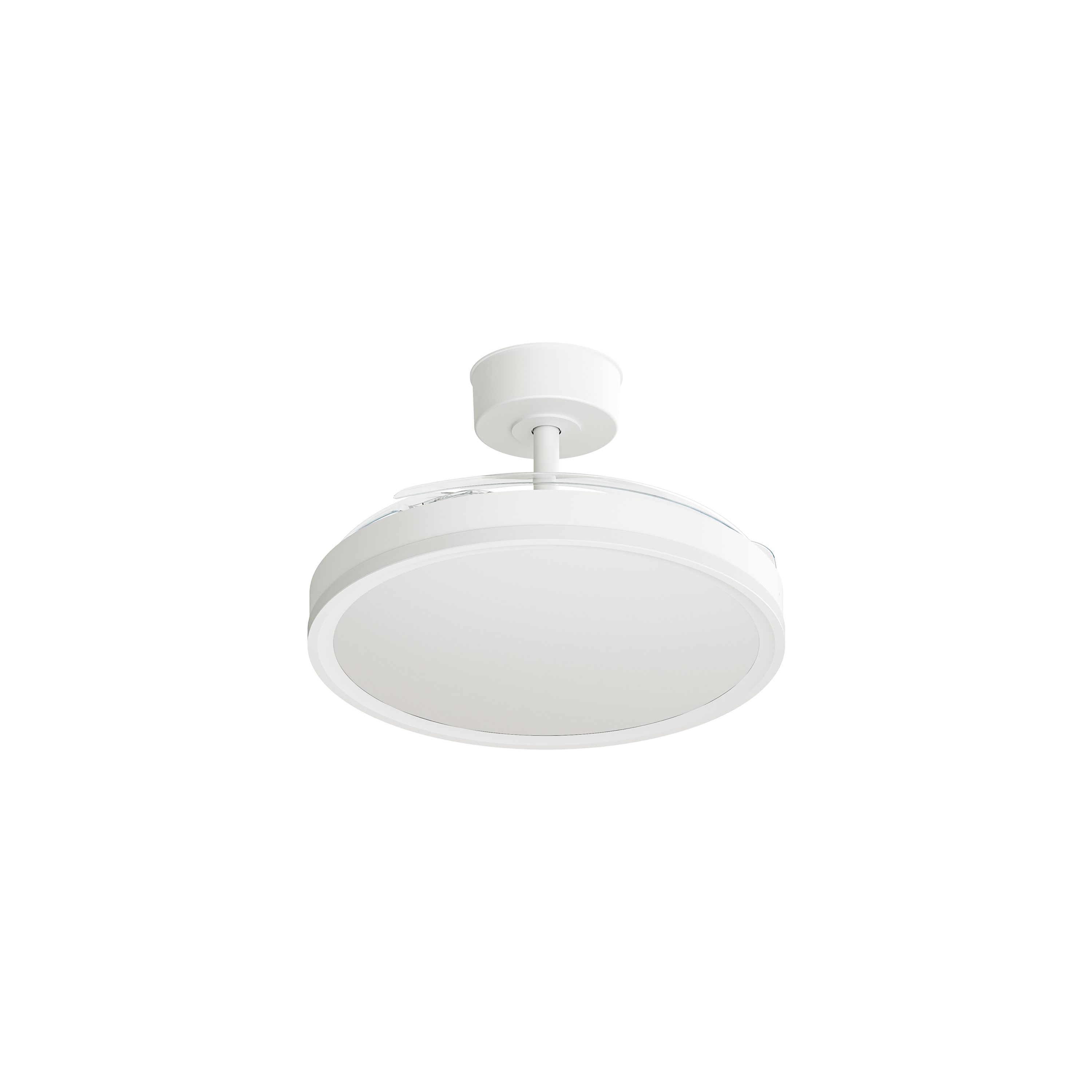 Ventilador de techo con luz exterior silencioso DC 30W con mando ø107 cm Bosa INSPIRE blanco luz CCT 3 aspas retráctiles tipo lámpara| 6 velocidades| modo verano/invierno| temporizador| brisa| recomendado de 13 a 20m² - 2