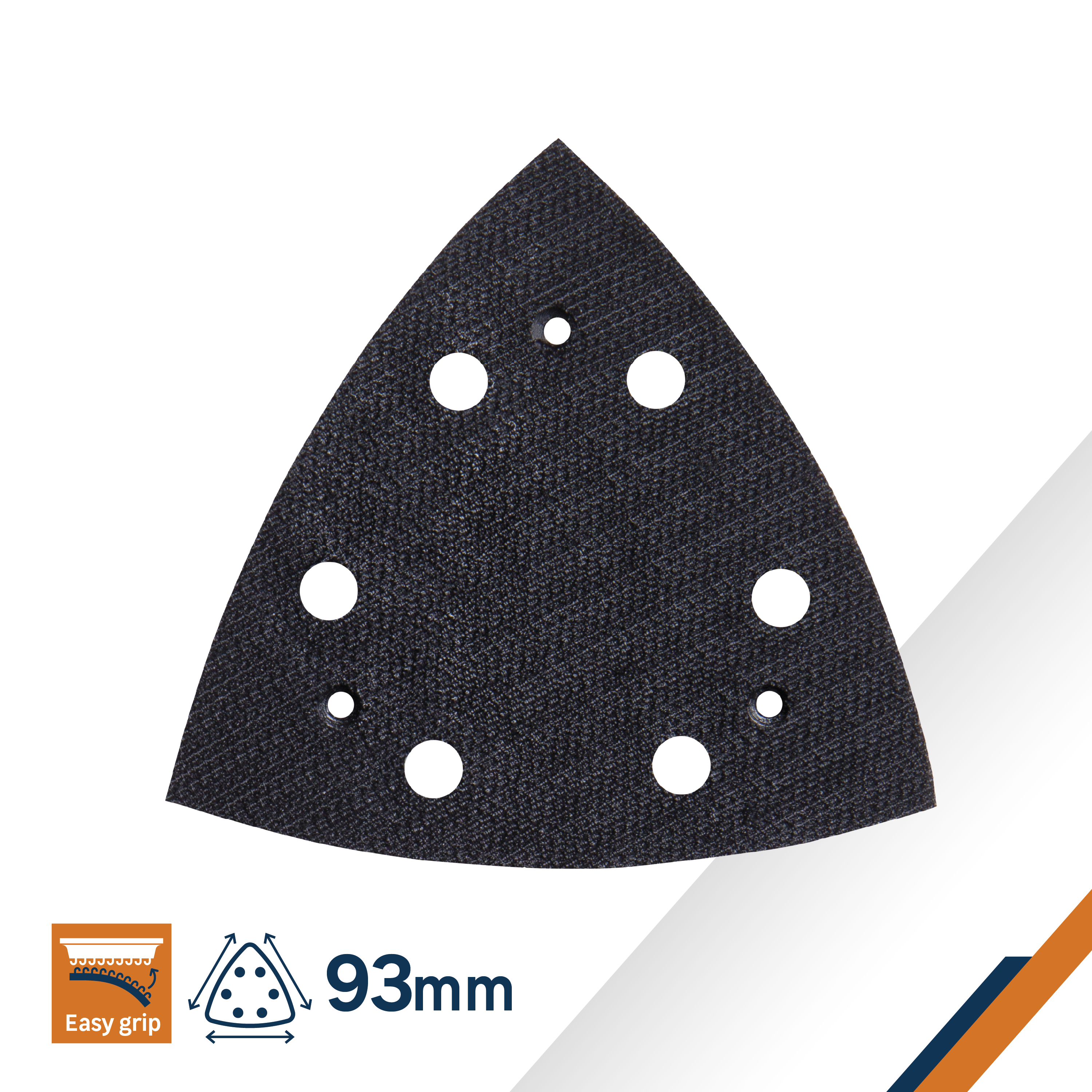 Pad triangulaire pour ponceuse delta DEXTER, l.93 x L.93 mm - 5