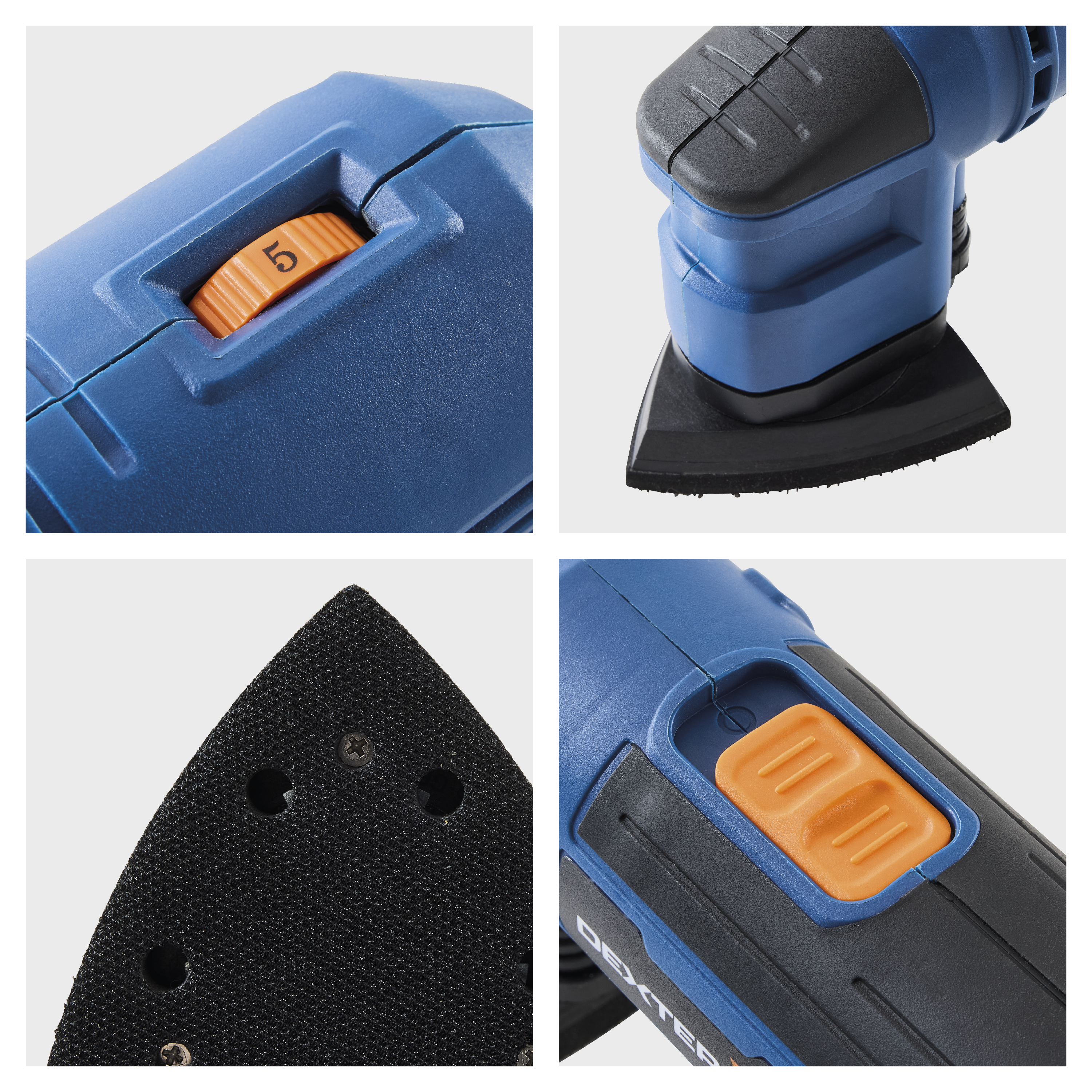 Ponceuse delta filaire DEXTER, 300 W - 5