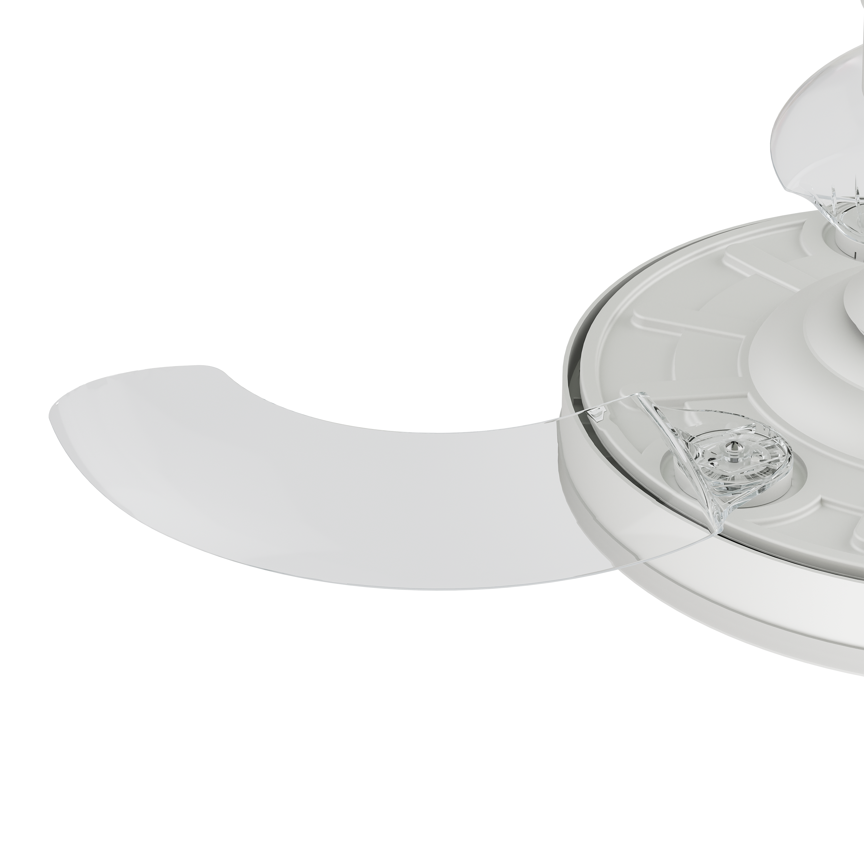 Ventilador de techo con luz exterior silencioso DC 30W con mando ø107 cm Bosa INSPIRE blanco luz CCT 3 aspas retráctiles tipo lámpara| 6 velocidades| modo verano/invierno| temporizador| brisa| recomendado de 13 a 20m² - 15