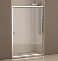 MAMPARA DE DUCHA FRONTAL CORREDERA CATANIA PRO 140CM CROMO - 1