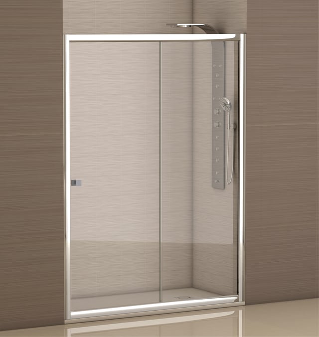 MAMPARA DE DUCHA FRONTAL CORREDERA CATANIA PRO 140CM CROMO