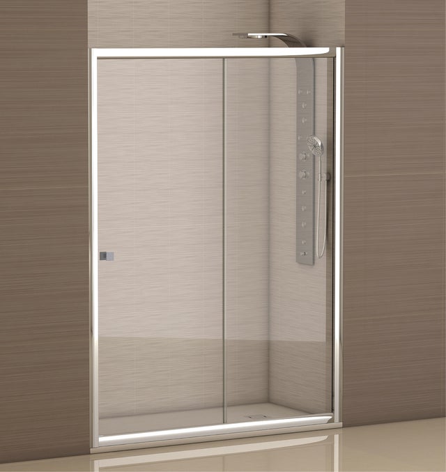 MAMPARA DE DUCHA FRONTAL CORREDERA CATANIA PRO 130CM CROMO