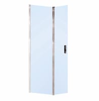 MAMPARA PANEL DE DUCHA PUERTA ABATIBLE CARIBE PRO 50CM CON TIRADOR CROMO - 2
