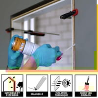 ESPUMA EXPANSIVA DE POLIURETANO SIKA BOOM-122 PRO 750 ML - 2