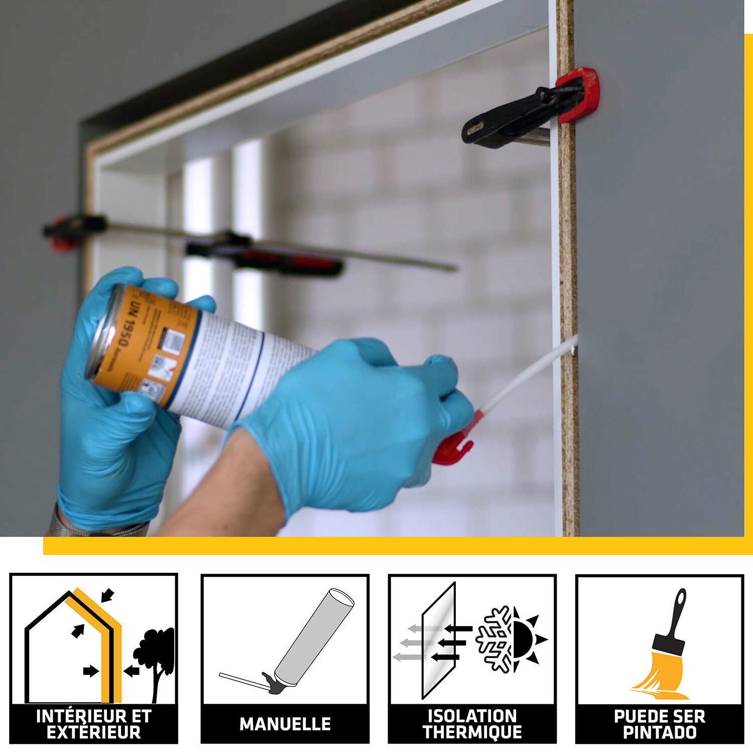 ESPUMA EXPANSIVA DE POLIURETANO SIKA BOOM-122 PRO 750 ML - 2