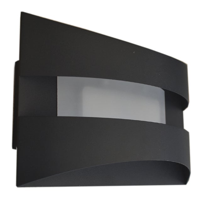 APLIQUE DE PARED LED 5W NEGRO IP20 MAYA CURVO