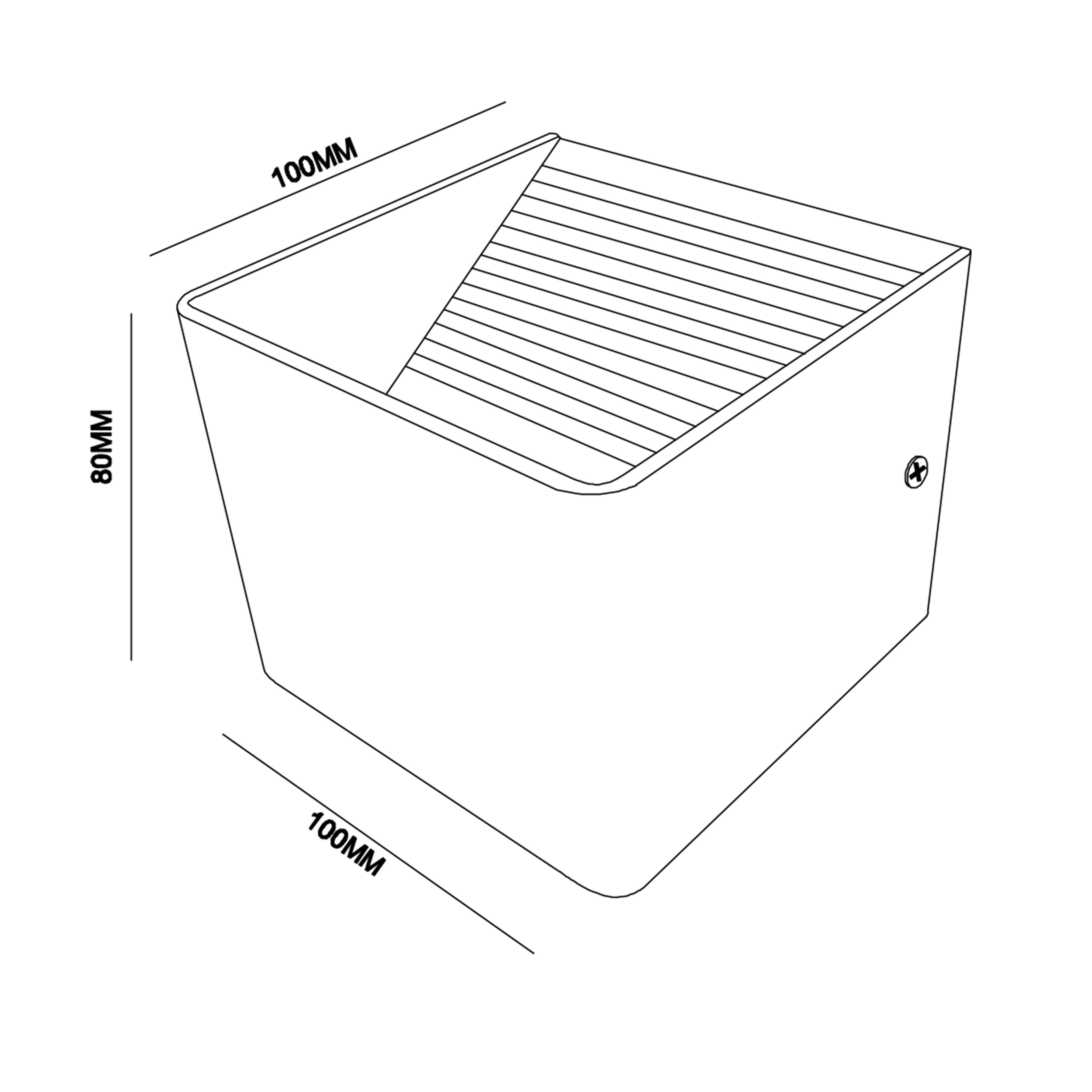 APLIQUE DE PARED LED 5W BLANCO IP20 MAYA CUBO - 2