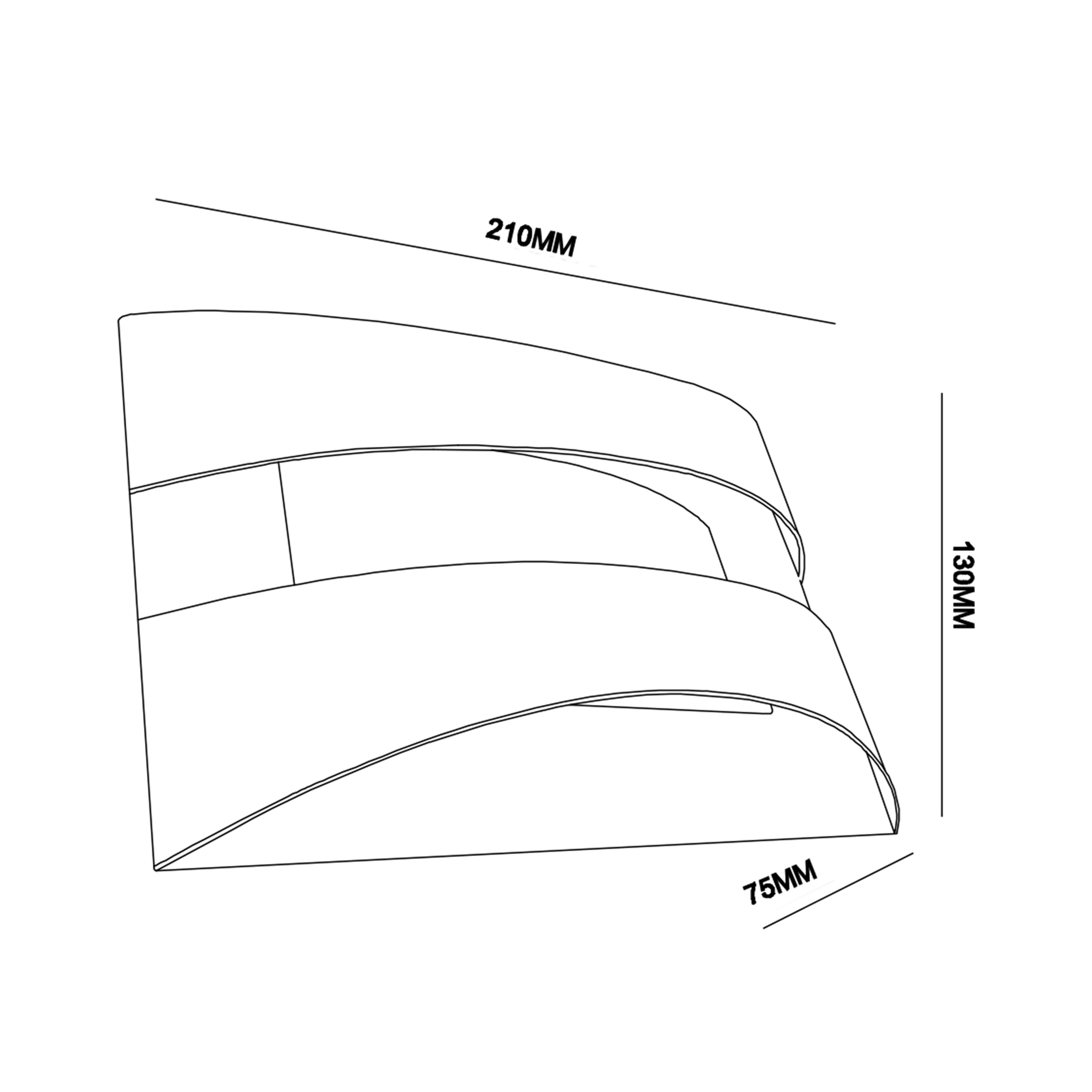 APLIQUE DE PARED LED 5W BLANCO IP20 MAYA CURVO - 2