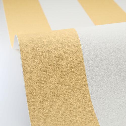 Papier peint intissé Line UP Linen Lines Jaune - 6