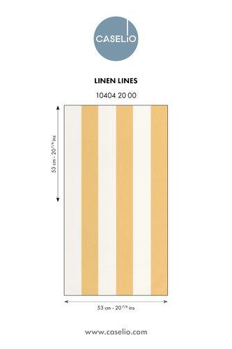 Papier peint intissé Line UP Linen Lines Jaune - 4