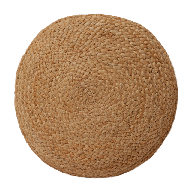 Almofada de chão em justa Nils D50cm natural Inspire