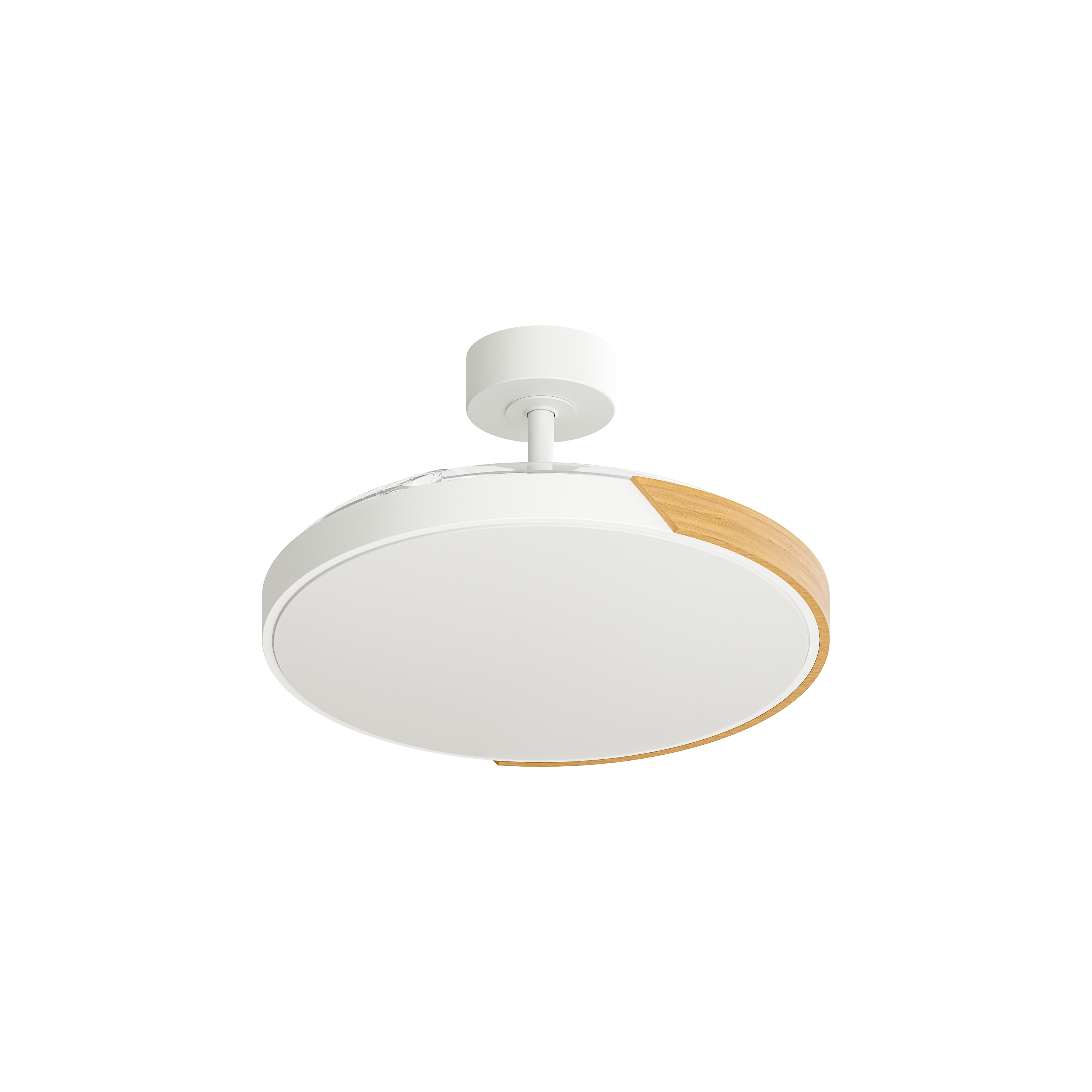 Ventilador de techo con luz silencioso DC 30W con mando ø122 cm Furtuna INSPIRE blanco luz CCT 3 aspas retráctiles tipo lámpara| 6 velocidades| modo verano/invierno| temporizador| brisa| recomendado de 20 a 40m² - 3