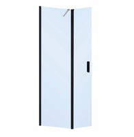 MAMPARA PANEL DE DUCHA PUERTA ABATIBLE CARIBE PRO 50CM CON TIRADOR NEGRO - 2