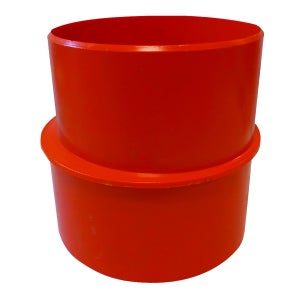 Riduzione In PVC Rosso 125x110mm Per Tubi Di Scarico - Foto 2
