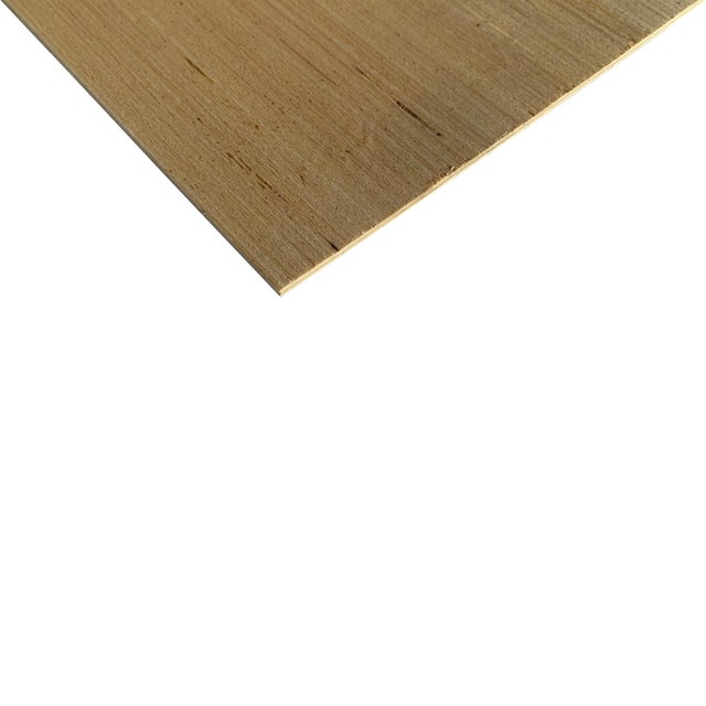 Pannello legno L 80 x H 60 cm Sp 4 mm avorio rigato, pioppo