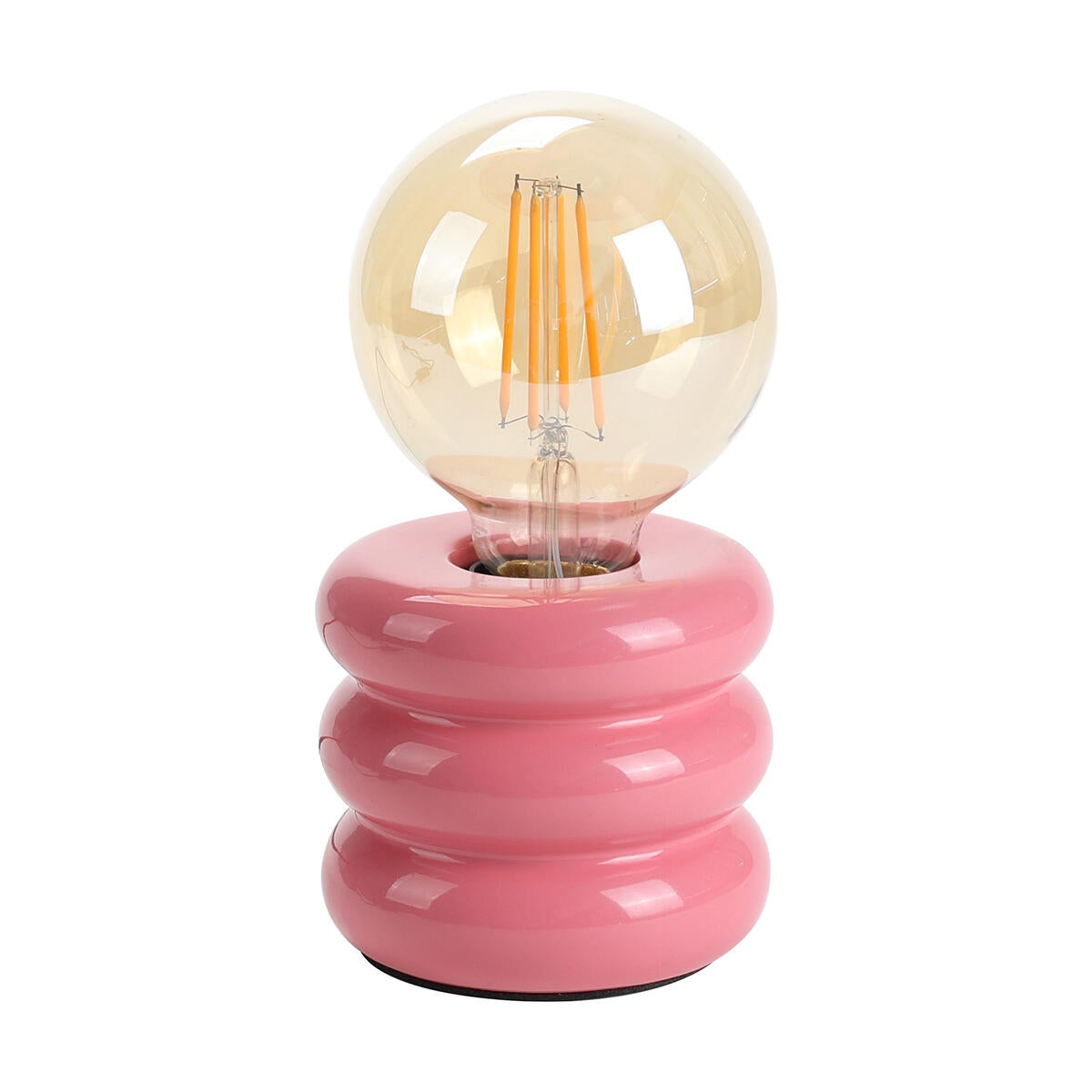 Lampe Boppo, céramique, rose, H.9 cm, E27