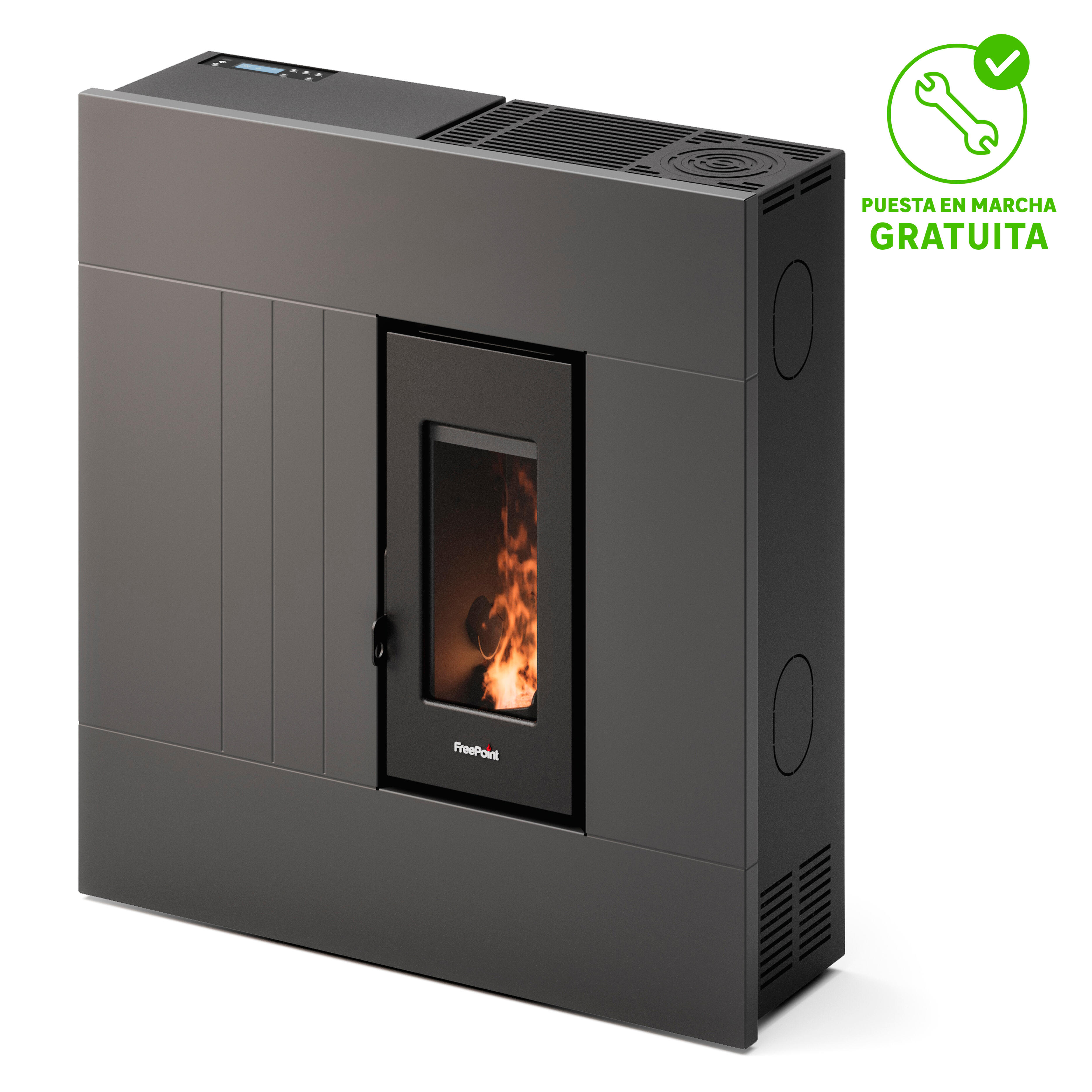 Estufa de pellet freepoint res 7 up antracita