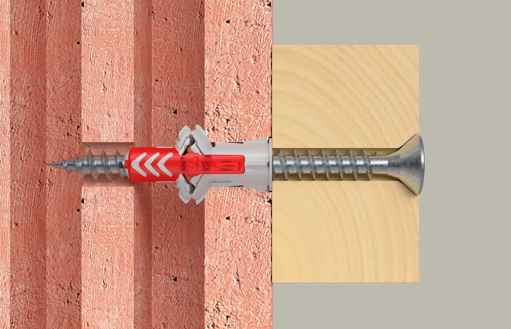 Bolsa con 120 tacos y tornillos duopower de 6x30 - 4