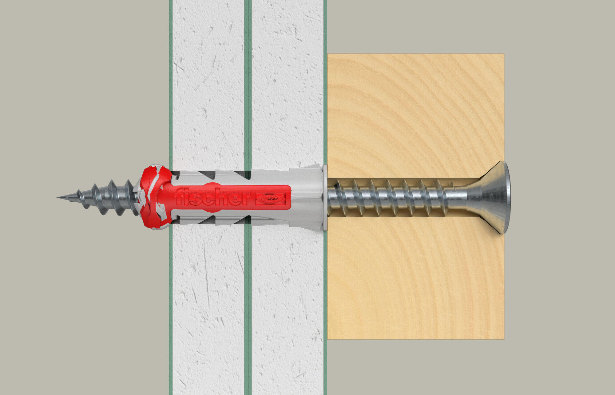 Bolsa con 120 tacos y tornillos duopower de 6x30 - 3