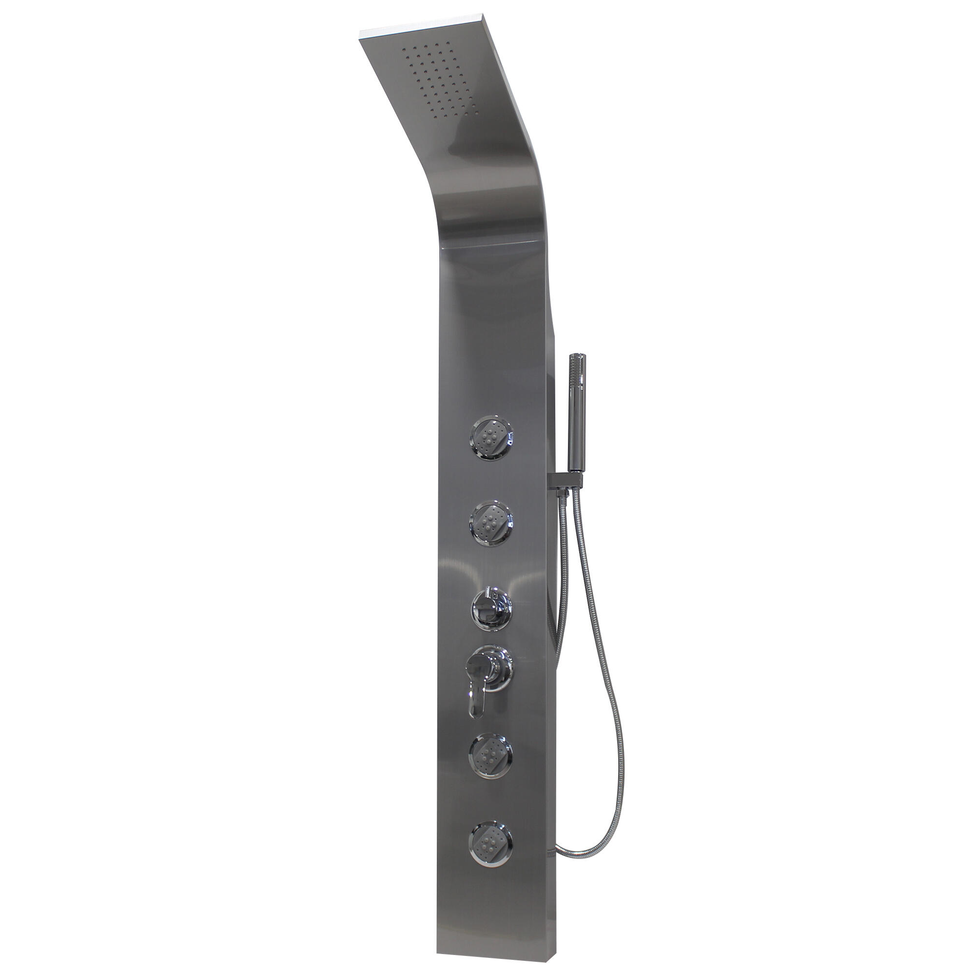 Columna de hidromasaje Kelvin 150x20 cm de color cromo
 - 3