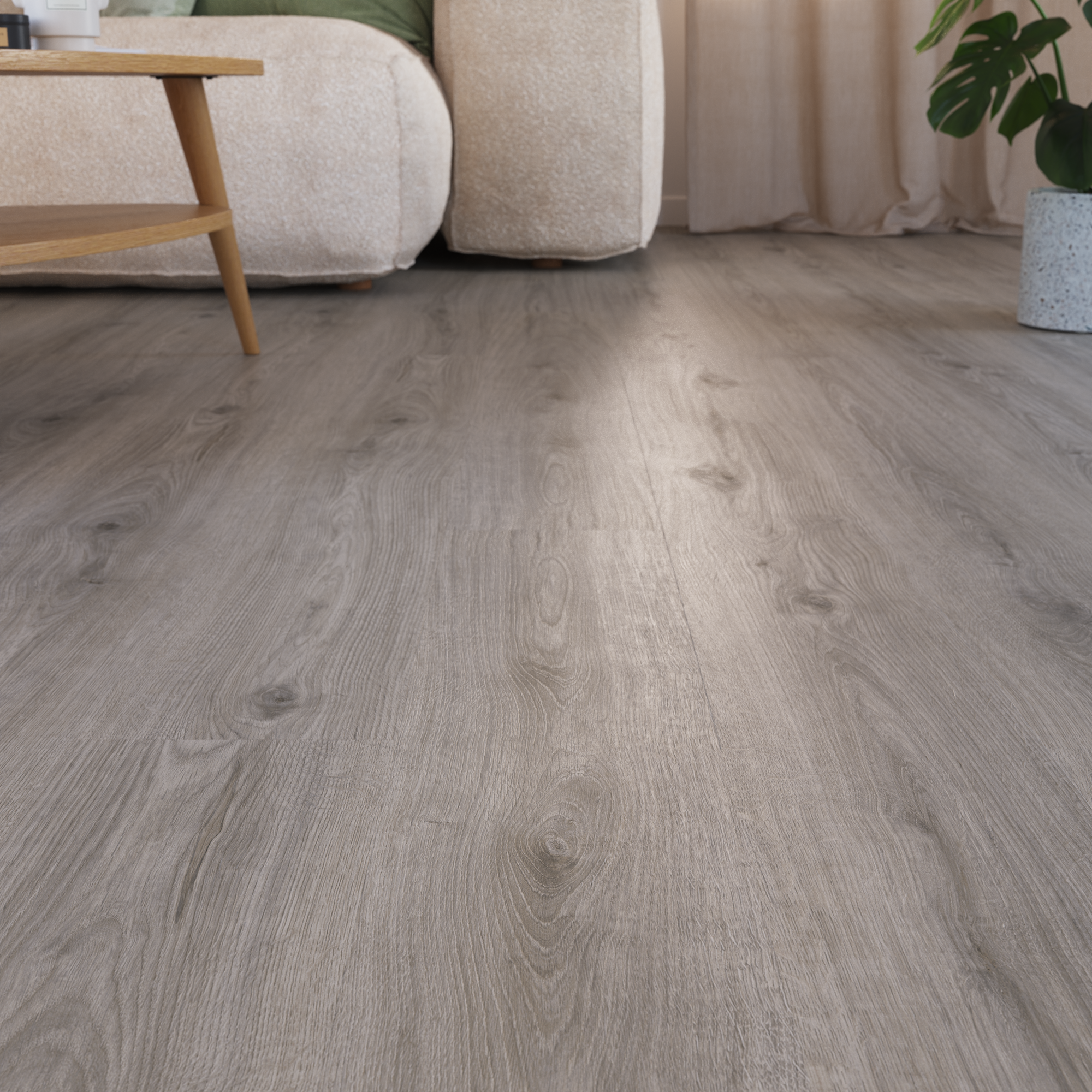 Pavimento vinílico lâmina de SPC click flutuante Alumia médio Artens 5 mm com base - 3