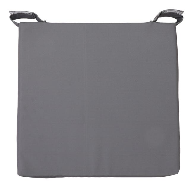 VFDC 1 coussin de chaise - 45 x 45 cm - Pour l'extérieur - 9 cm d'épaisseur - Pour chaise de jardin, salle à manger, cuisine, intérieur - Gris VFDC 1 coussin de chaise - 45 x 45 cm - Pour l'extérieur - 9 cm d'épaisseur - Pour chaise de jardin, salle à manger, cuisine, intérieur - Gris