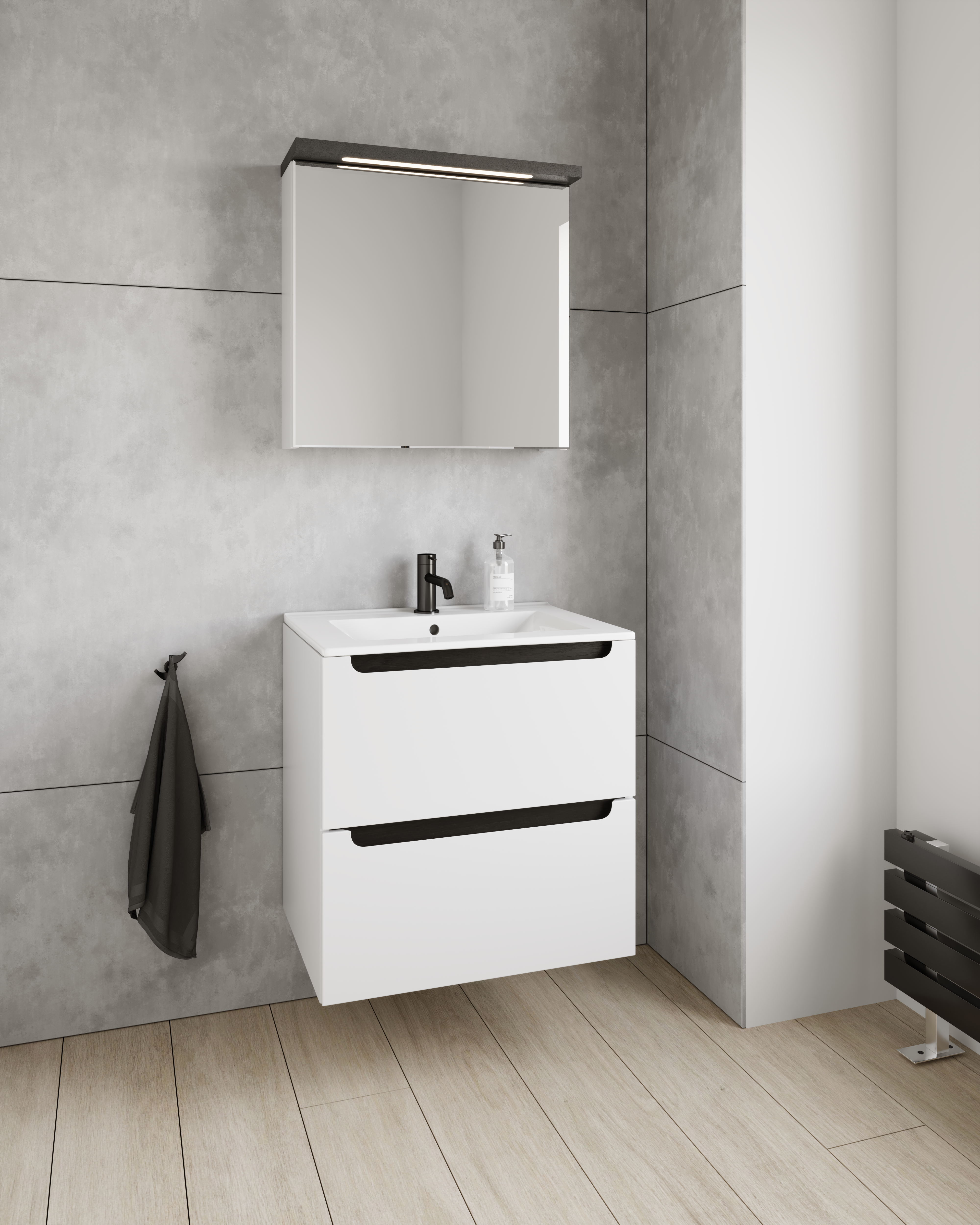 Szafka pod umywalkę Stilla (3 listwy) 60 Defra - 4