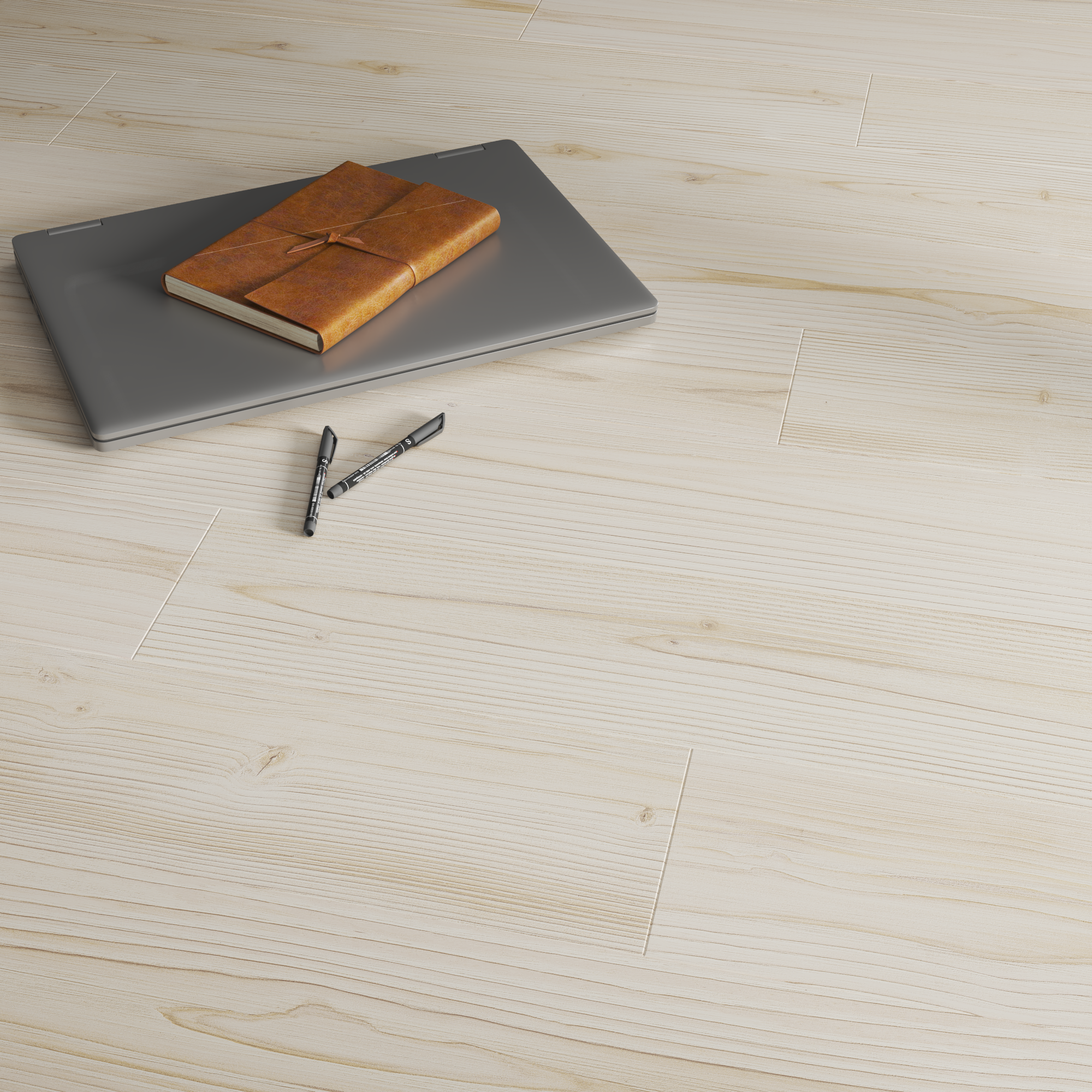 Suelo laminado Forte water resistant 24h 8mm Daria efecto madera blanca ...