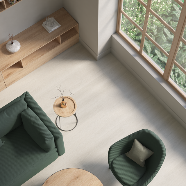 Lame PVC/SPC clipsable bois gris Ep.3.5 mm passage modéré, Gresia K100 - KERENIS