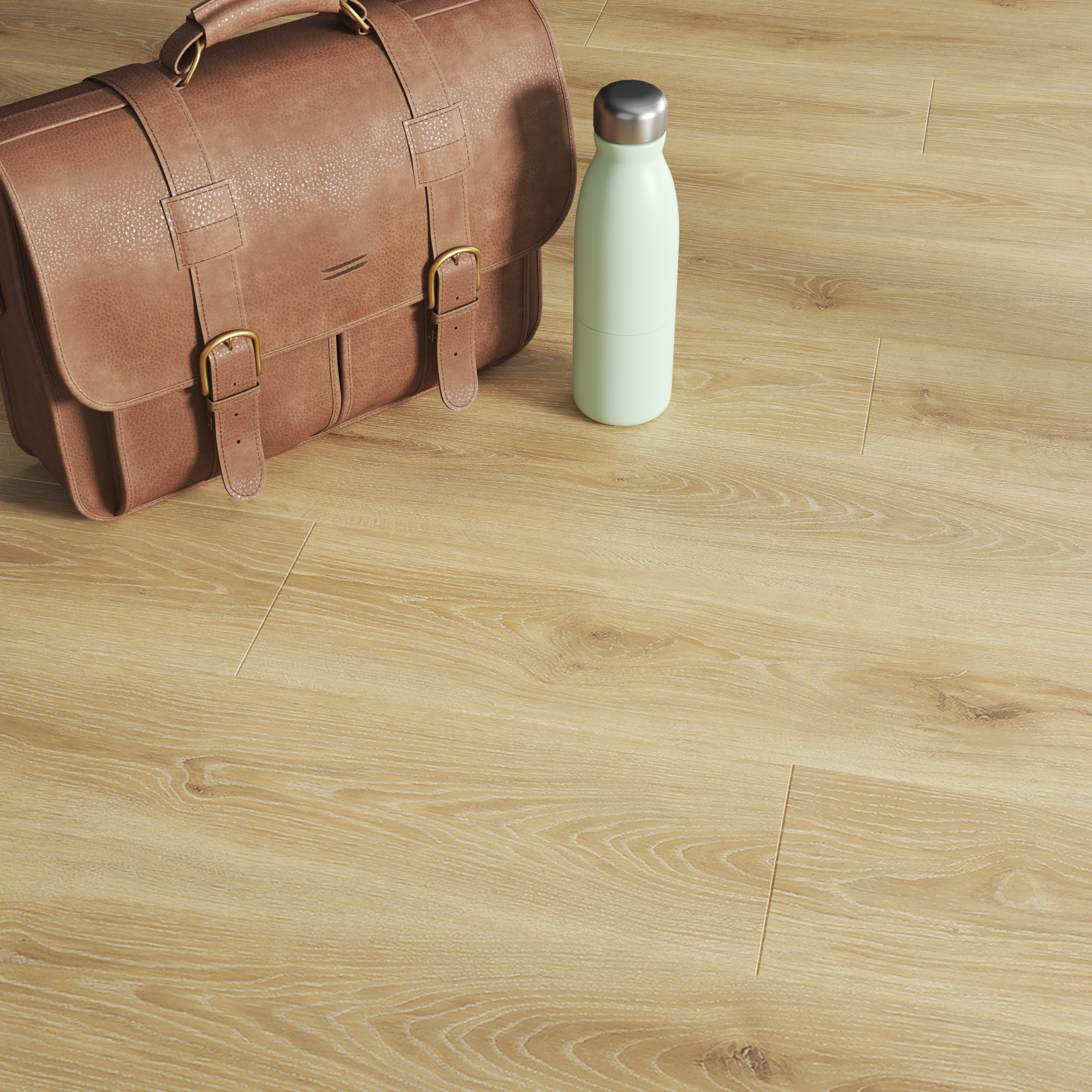 Pavimento flutuante laminado Kenton resistente à água 24h médio 8 mm Artens NAT 320 - 3