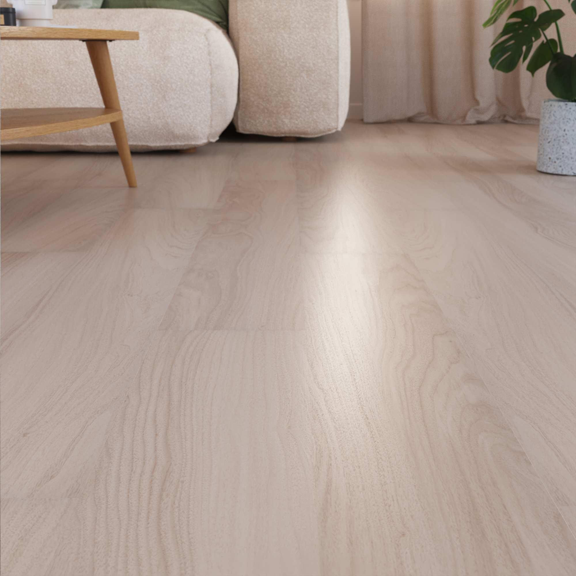 Pavimento vinílico lâmina de SPC click flutuante Linora superior Artens 5,5 mm com base - 4