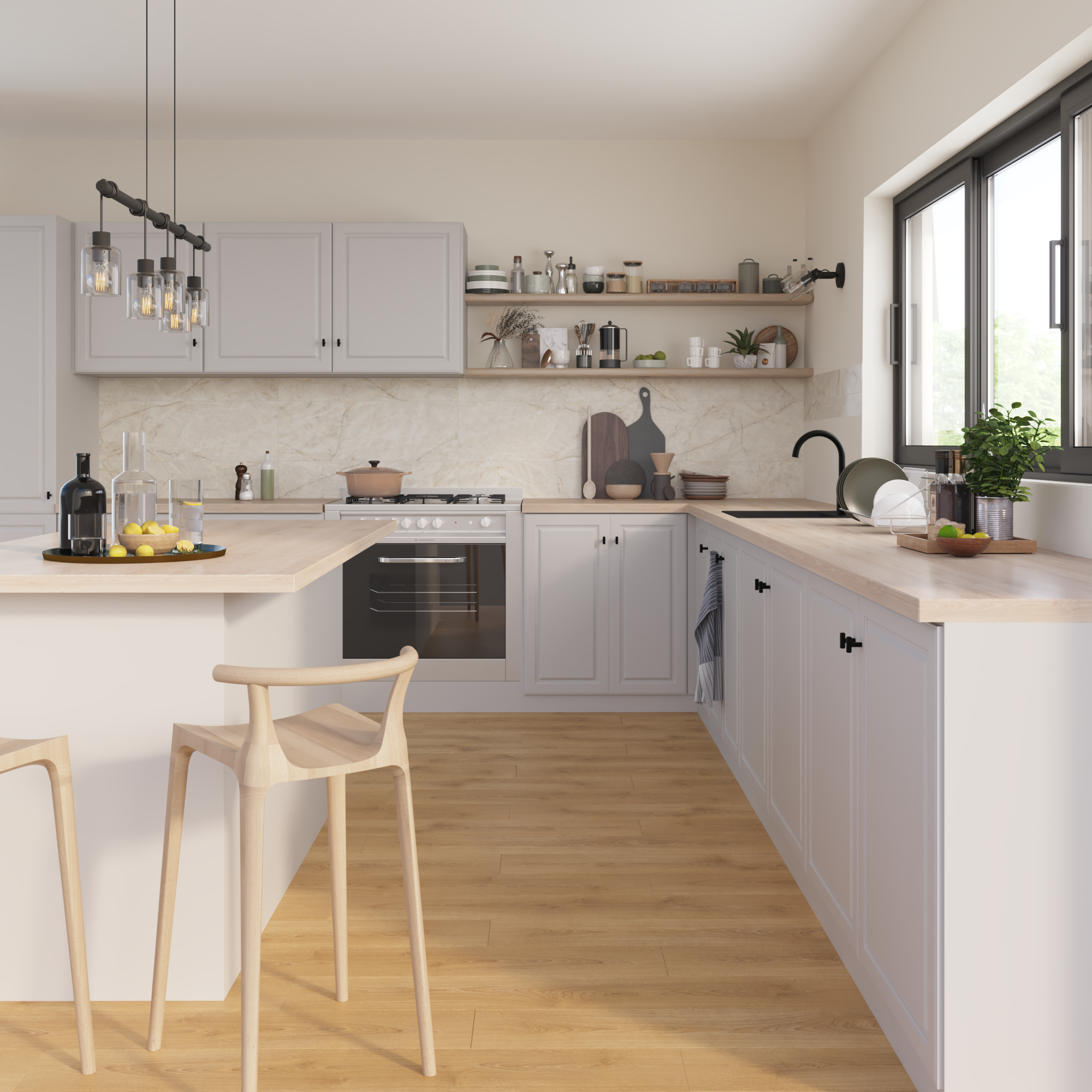 Panele podłogowe laminowane wodoodporne AC5 8 mm Artens Lucia naturalne drewno - 6