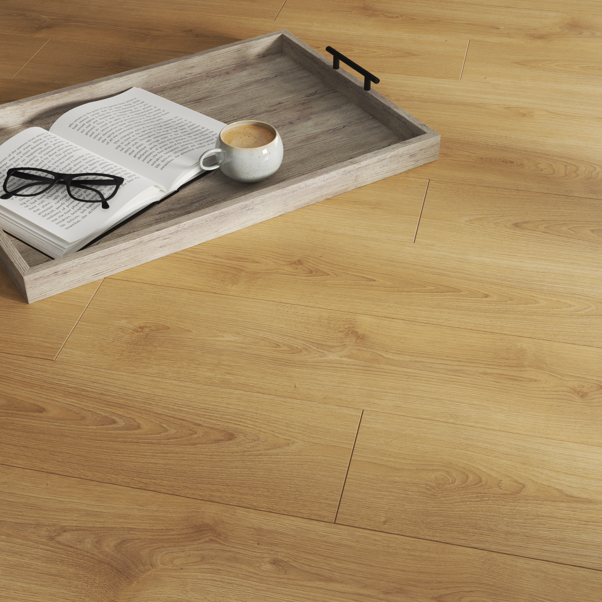 Panele podłogowe laminowane wodoodporne AC5 8 mm Artens Lucia naturalne drewno - 5