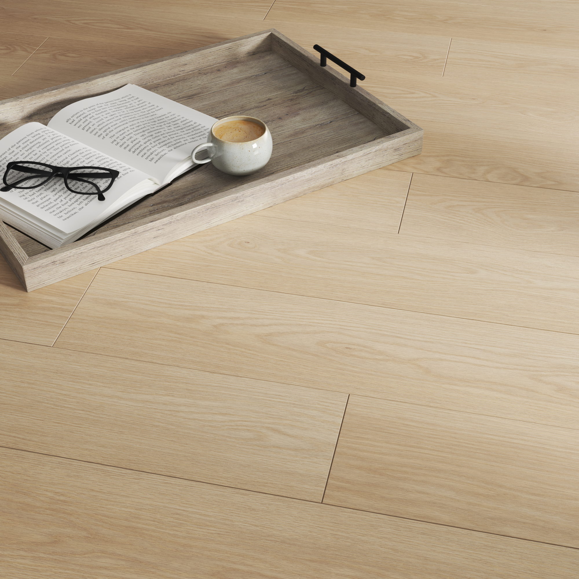 Panele podłogowe laminowane wodoodporne AC5 8 mm Artens Lutena naturalne drewno - 9