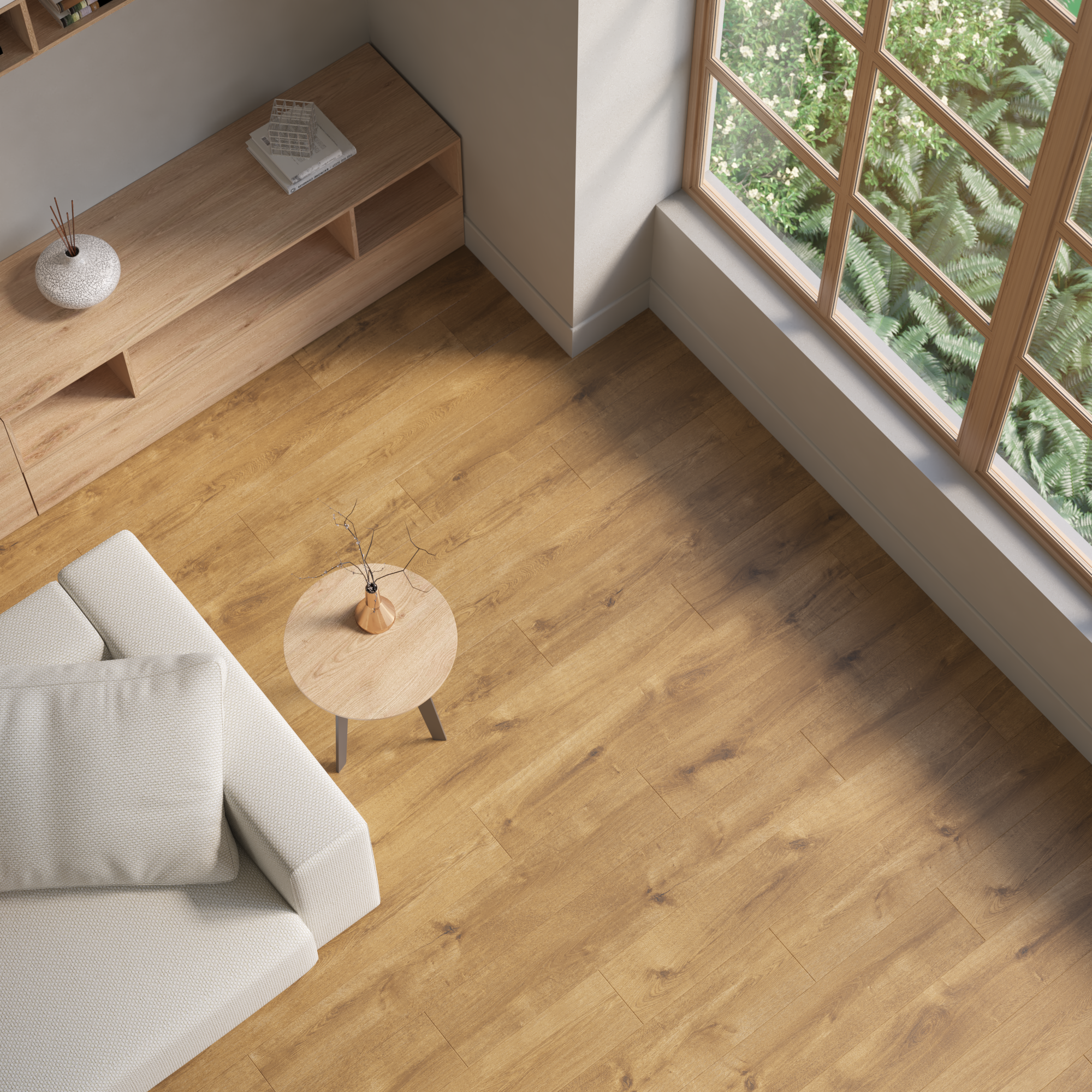 Pavimento flutuante laminado MILANIO resistente à água 24h superior 8 mm Artens NAT380 - 9