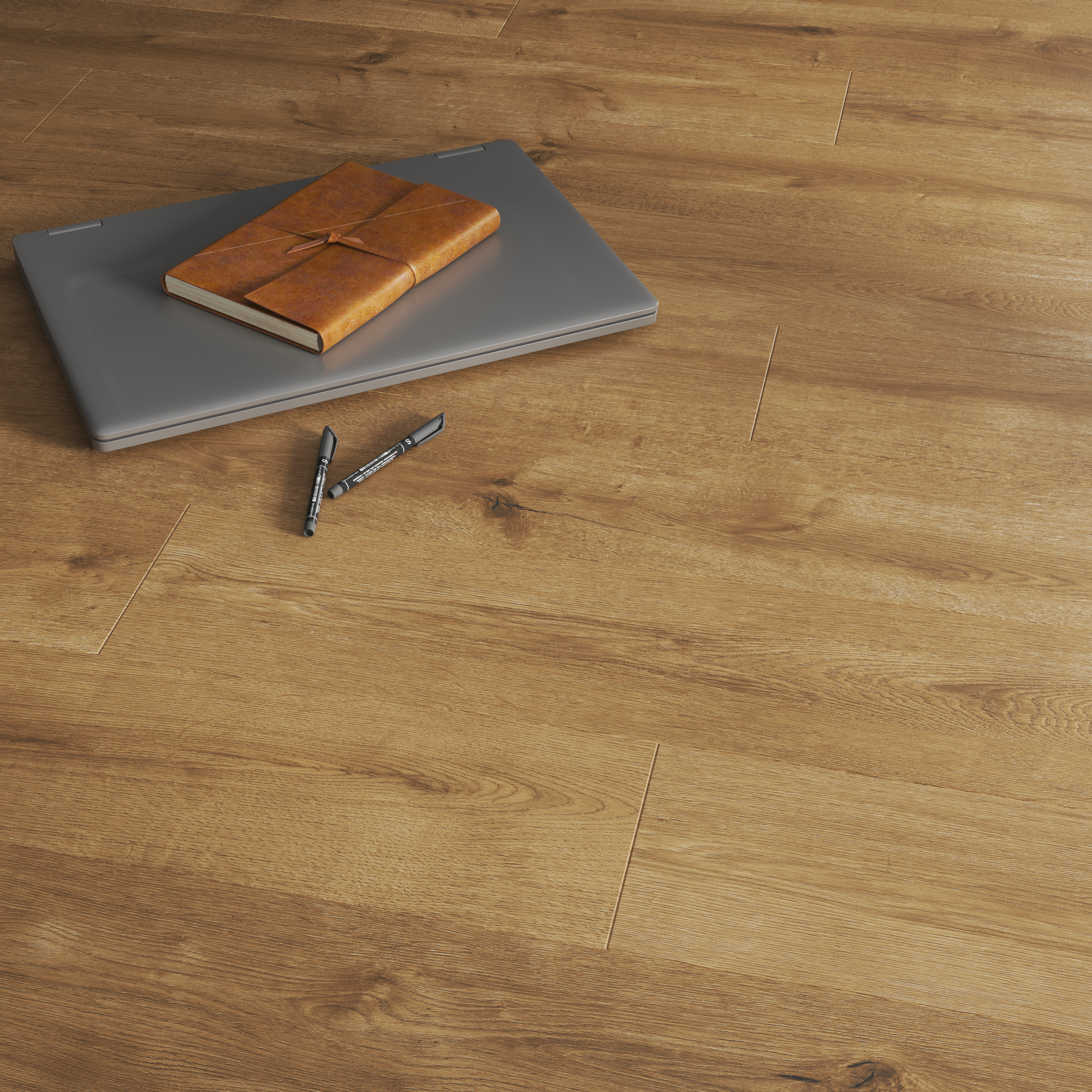 Pavimento flutuante laminado MILANIO resistente à água 24h superior 8 mm Artens NAT380 - 4