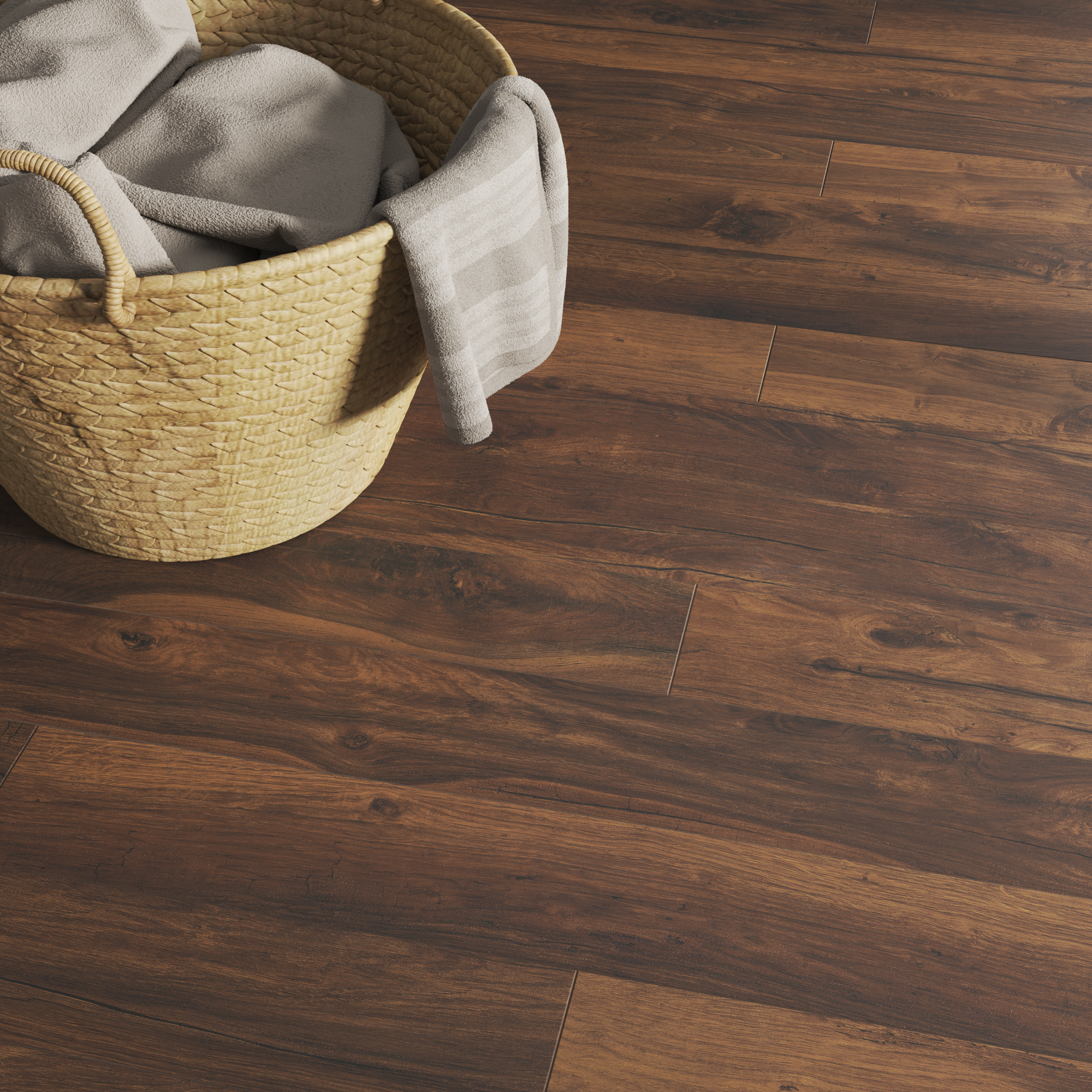 Pavimento flutuante laminado Okera resistente à água 24h médio 8 mm Artens OSC425 - 4