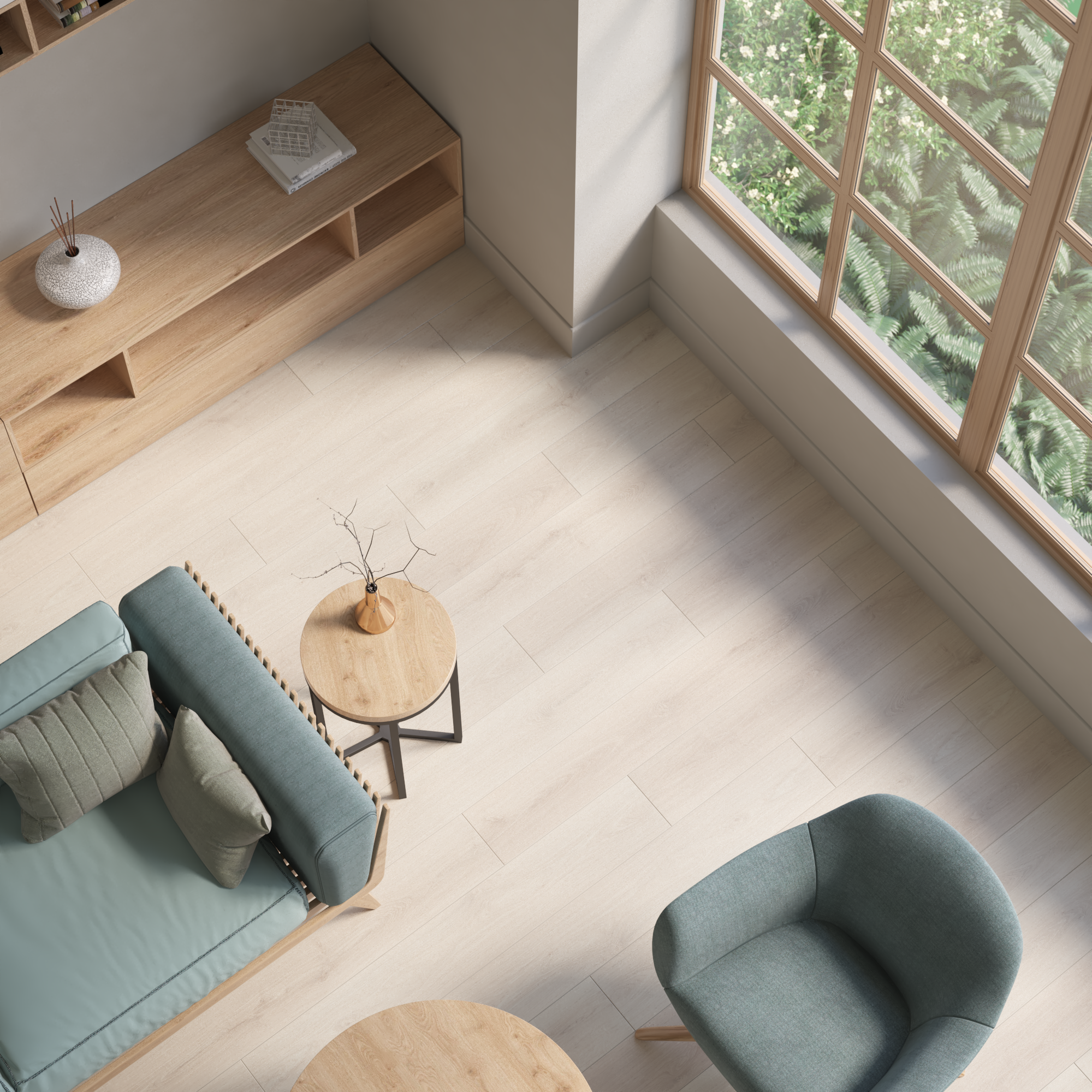 Pavimento flutuante laminado REVIA resistente à água 24h médio 8 mm Artens BG205 - 8