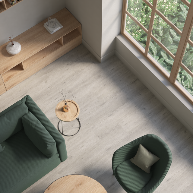 Lame PVC/SPC clipsable bois gris Ep.5.5 mm passage très intense, Silven K300 - KERENIS