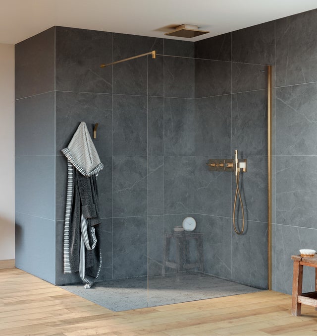 MAMPARA DE DUCHA FRONTAL FIJA DUSCHOLUX D0 PRO WALKIN 80CM