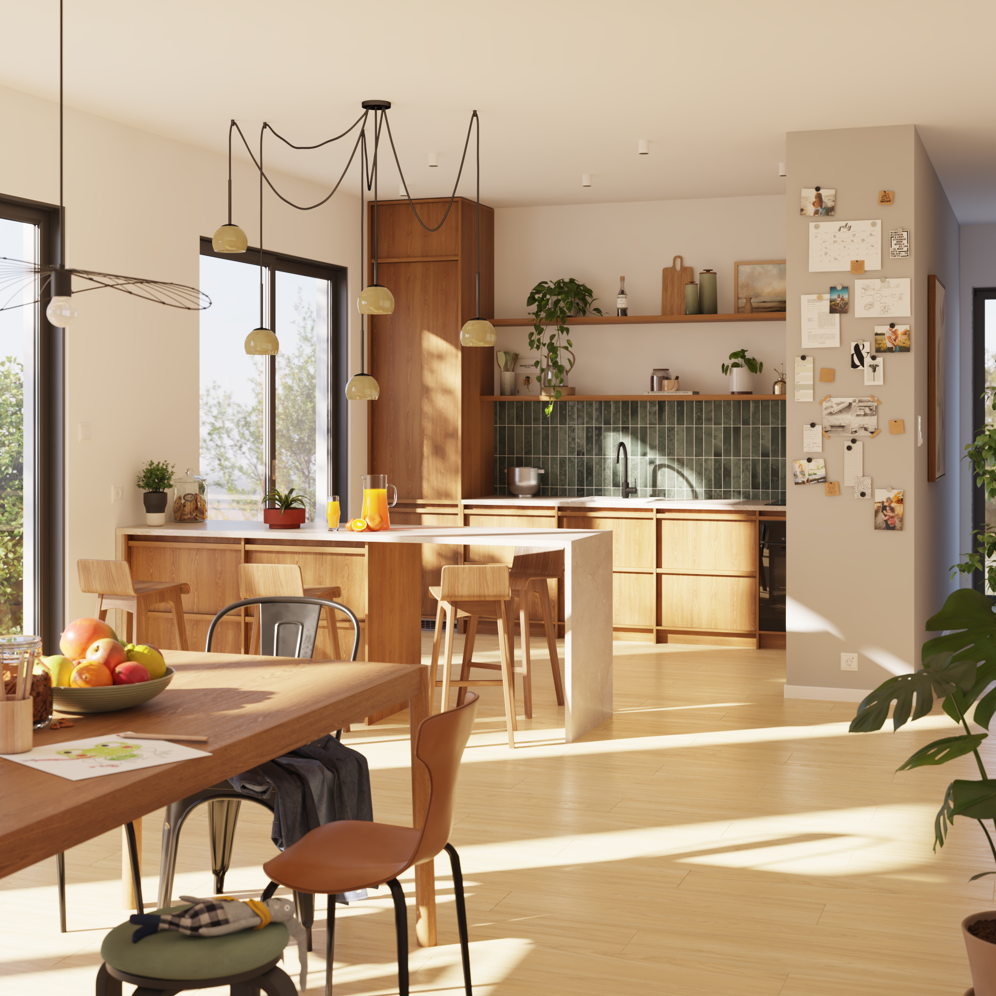 Pavimento flutuante laminado Zelia resistente à água 24h superior 8 mm Artens - 8