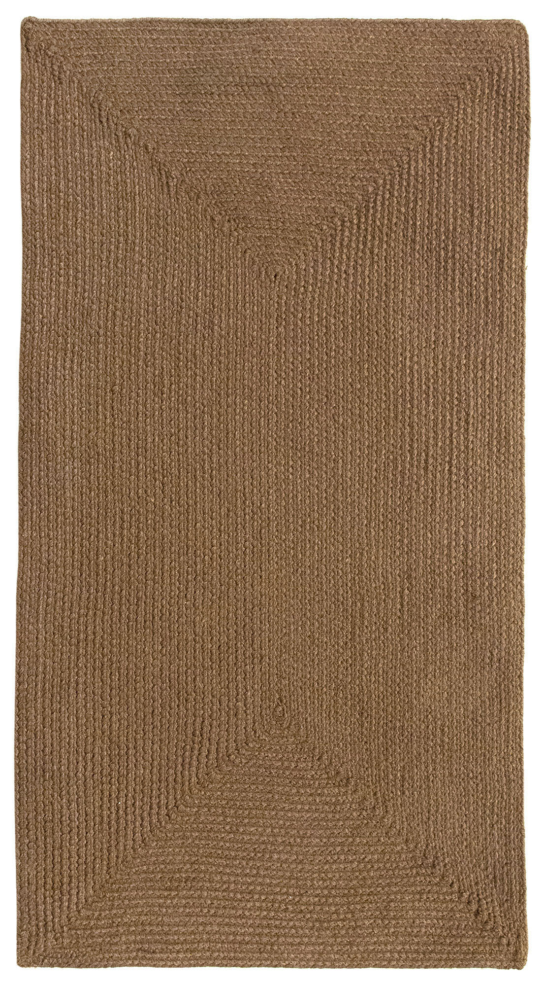 Alfombra pie de cama exterior/interior pet (tereftalato de polietileno) gredos liso marrón 60x110cm