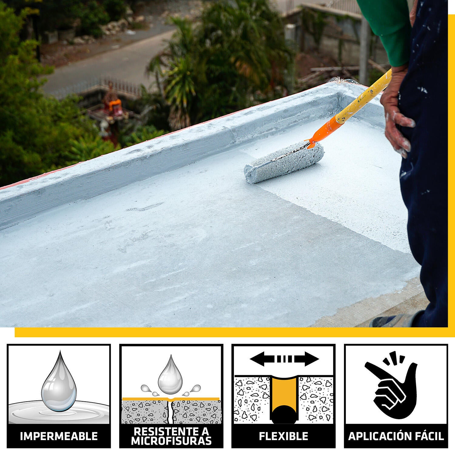 REVESTIMIENTO ELÁSTICO IMPERMEABILIZANTE SIKAFILL-50 20 KG ROJO - 4